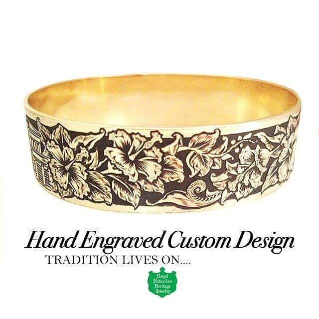 Hand Engraved CustomDesign  ロイヤル ハワイアン ヘリテイジ ジュエリー