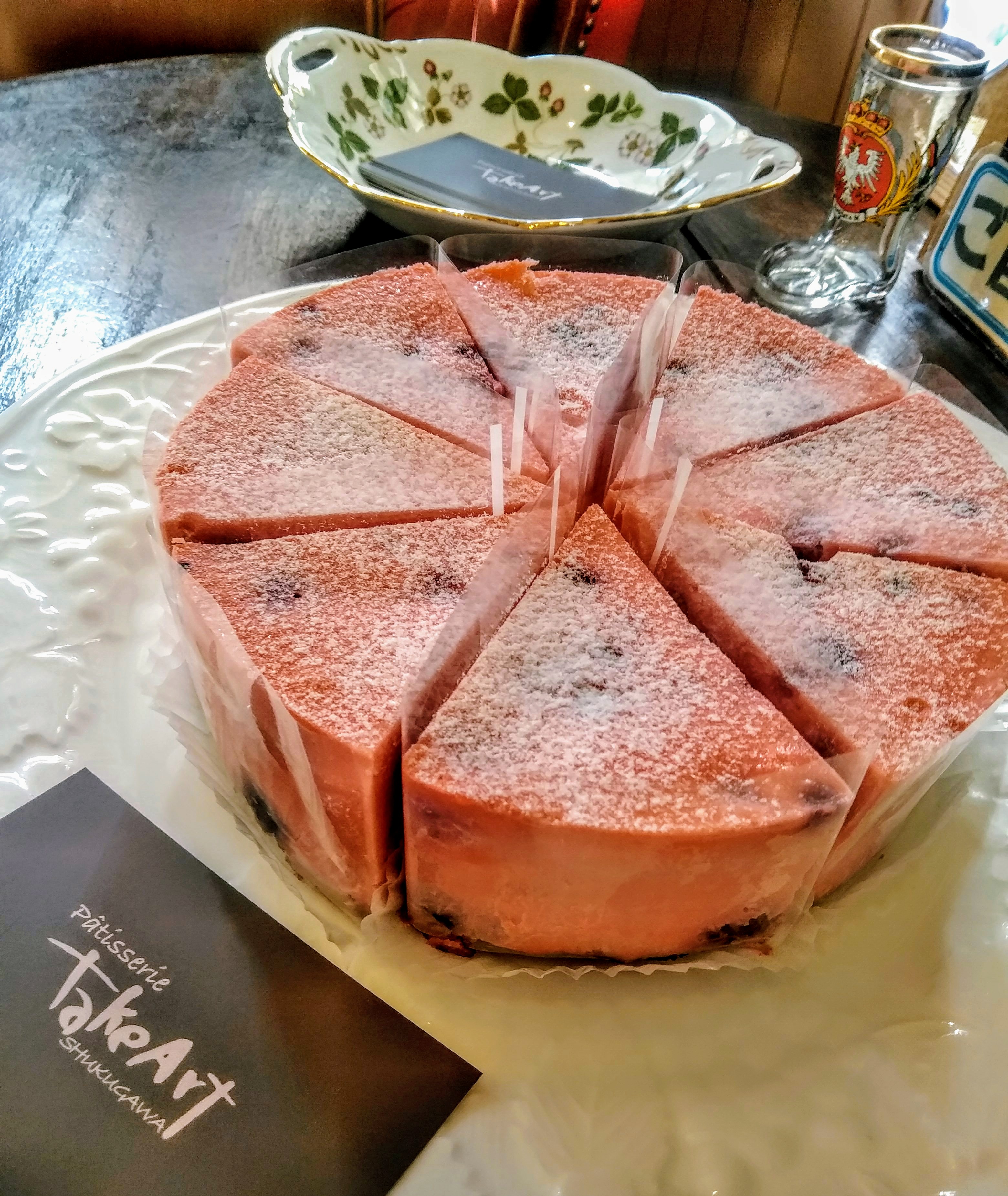 赤い実のベリーチーズケーキ