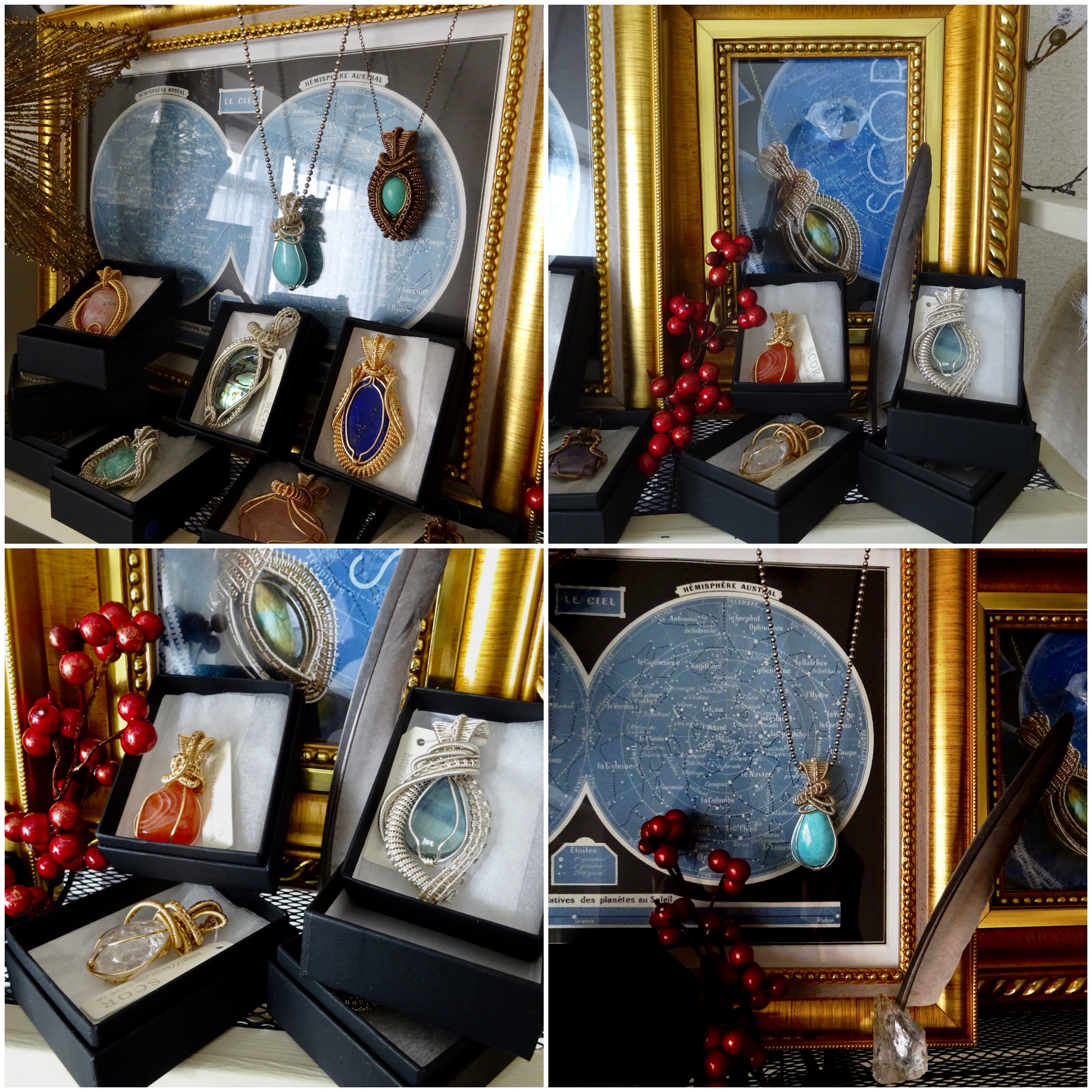 委託していたペンダントトップ14点を再UPしました