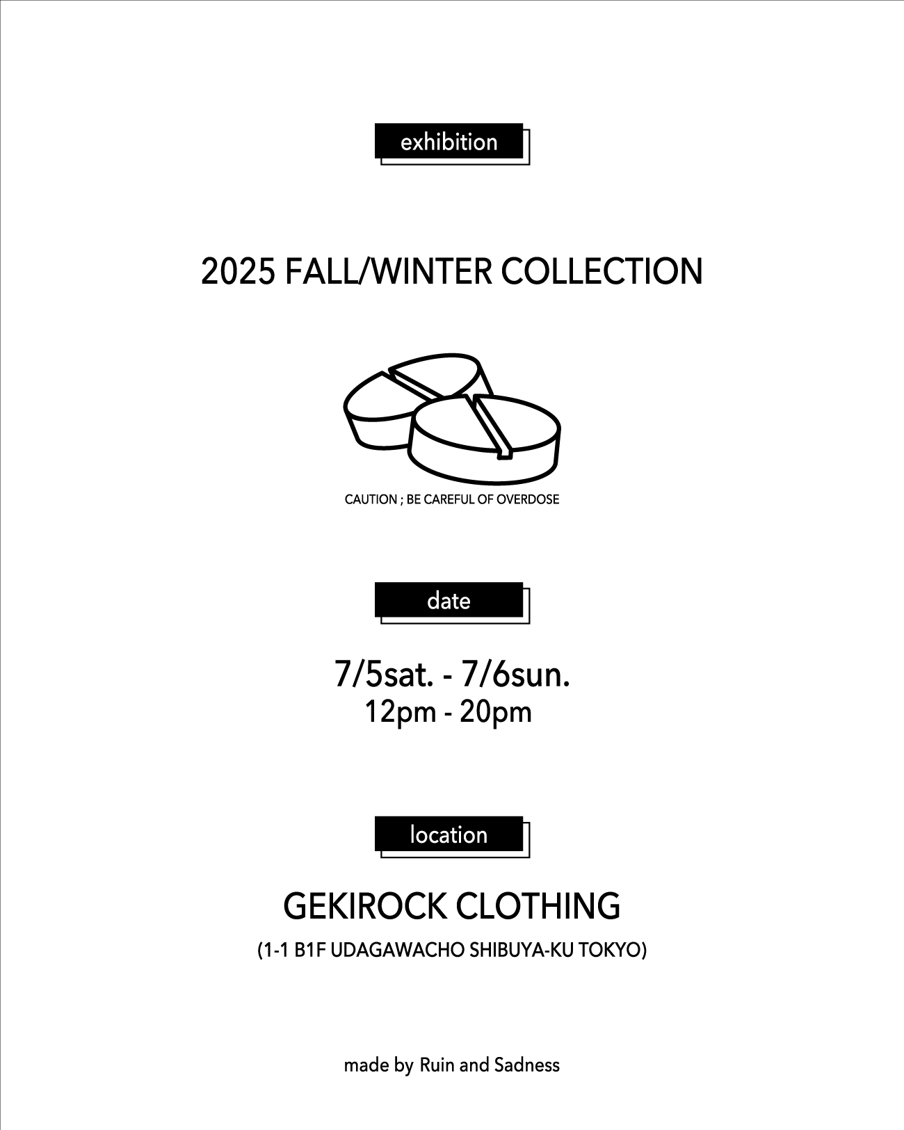 preview at. GEKIROCK CLOTHING ( Shibuya, Tokyo )