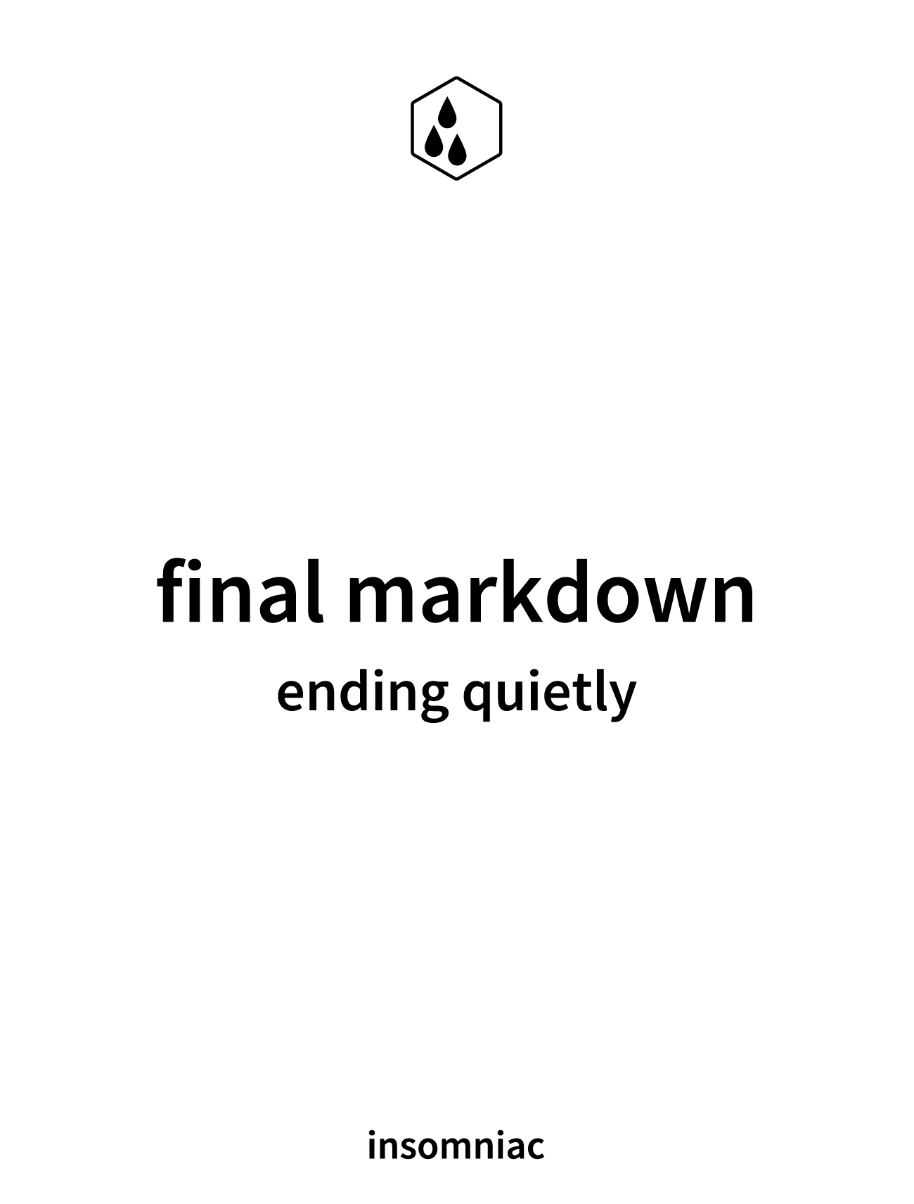 final markdown