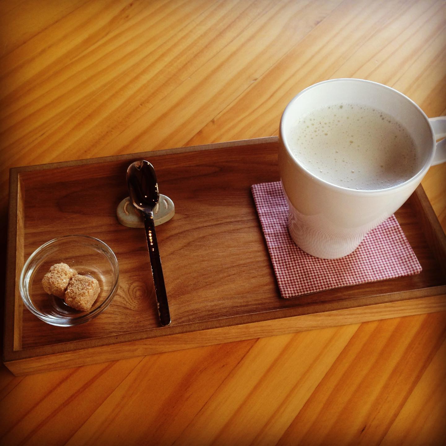 釜炒り茶ラテ、はじめました。