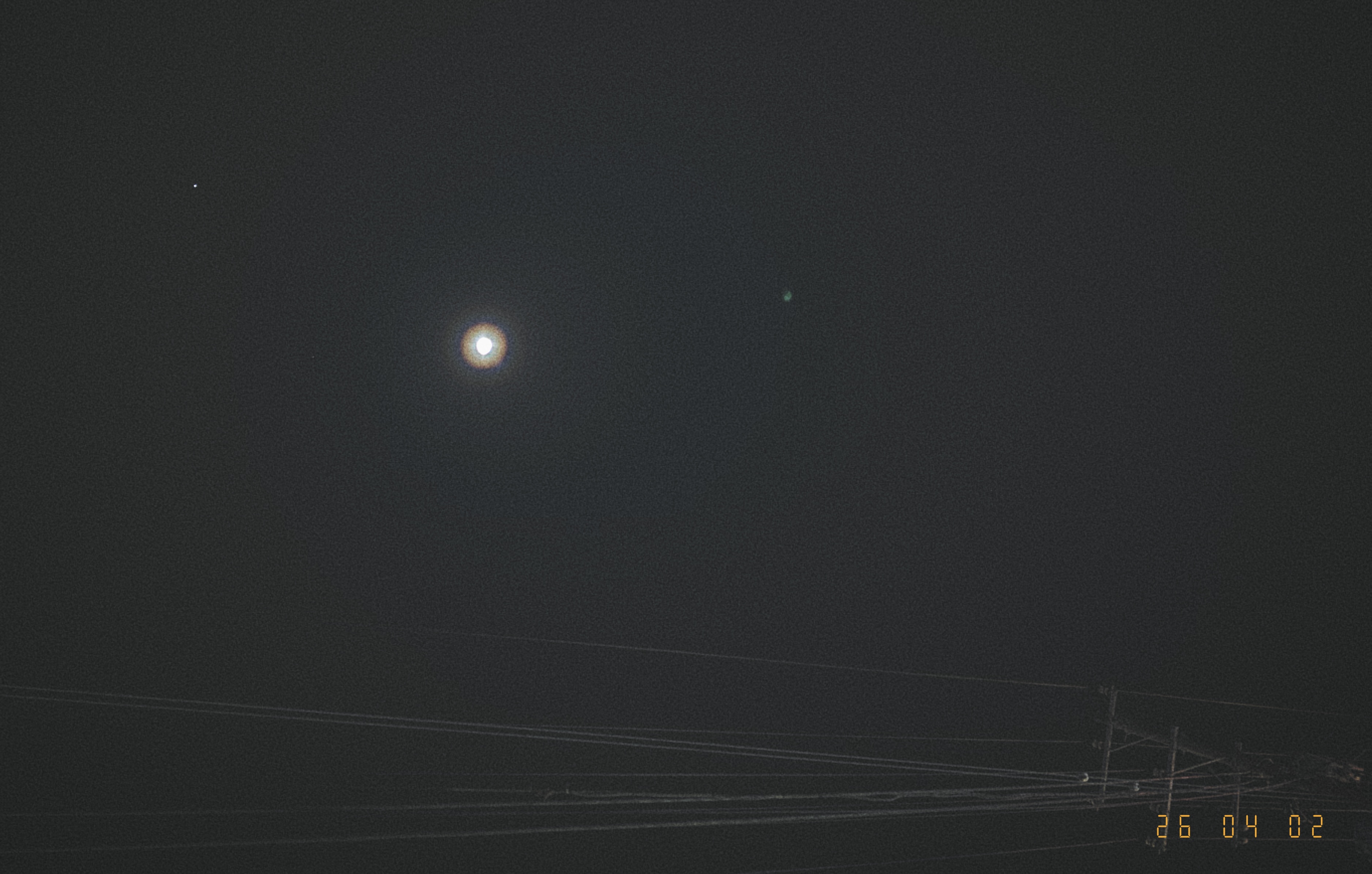 重くない満月の夜。