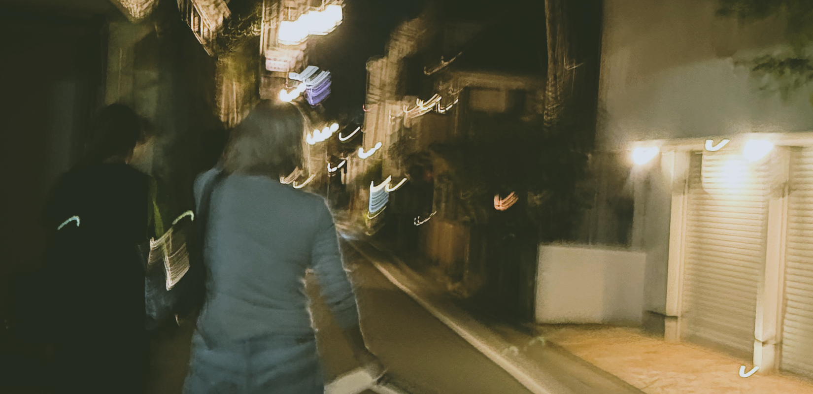久しぶりの夜の帰り道
