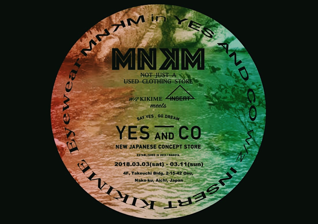 MNKM POP UP at Yes and Co in Nagoya