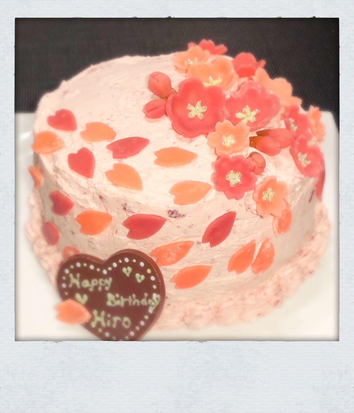 桜バースデーケーキ