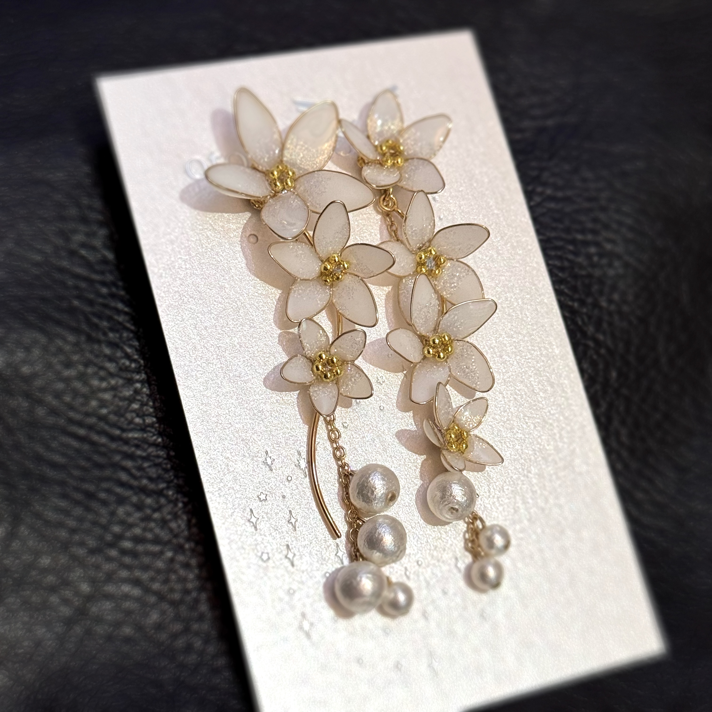 ユキヤナギのピアス