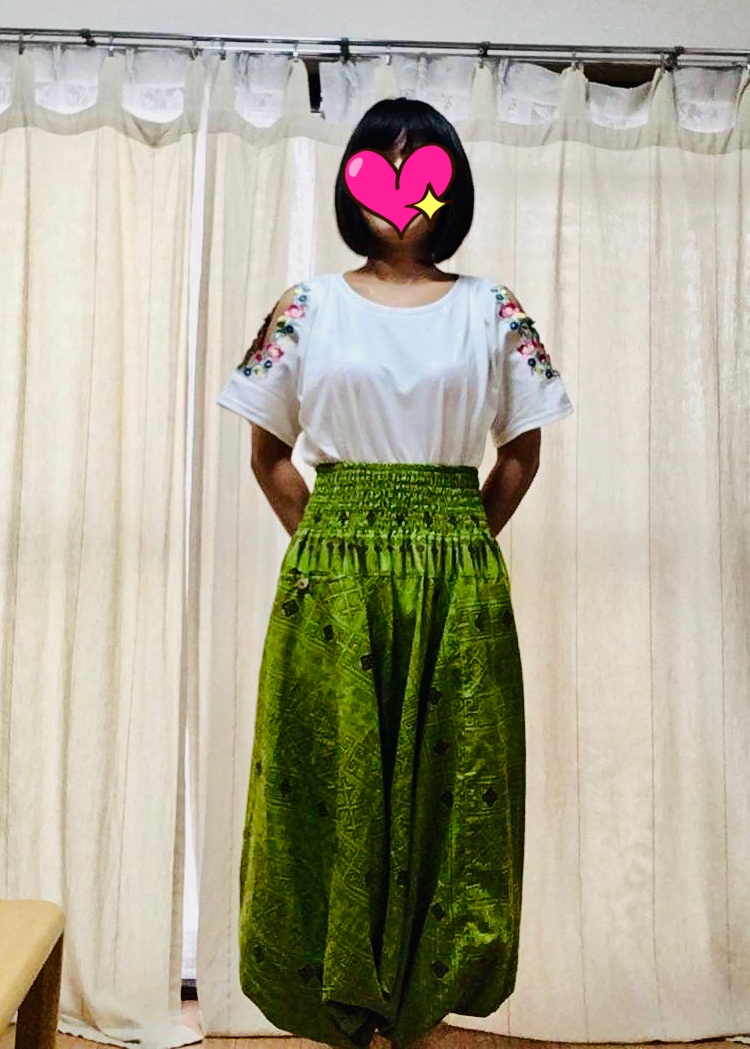 サルエルパンツ♪  お客様より(o^^o)