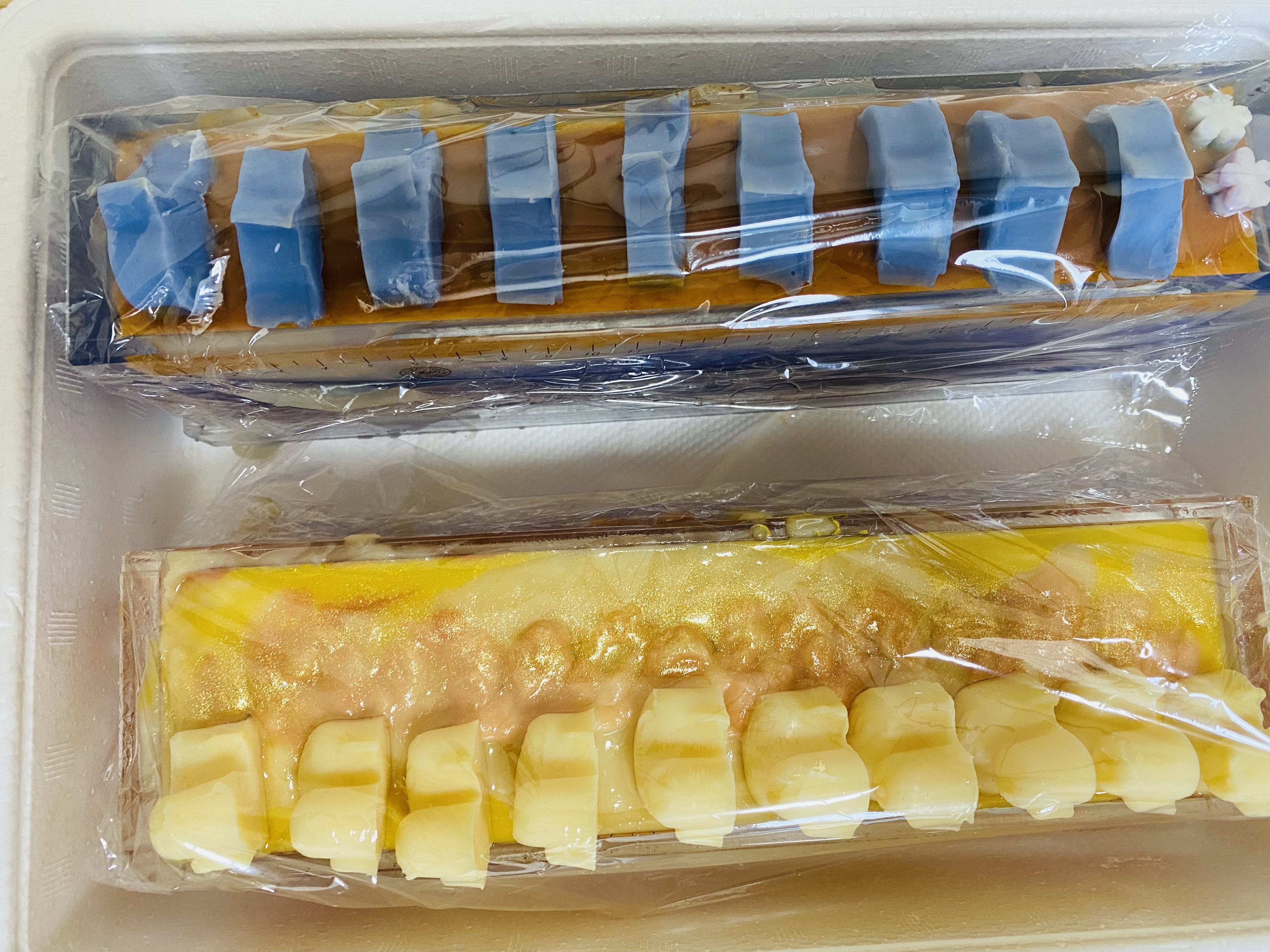 イブニングオイルとマンゴーバターヨーグルトと超スースーかもソープ作ってみました(^O^)／