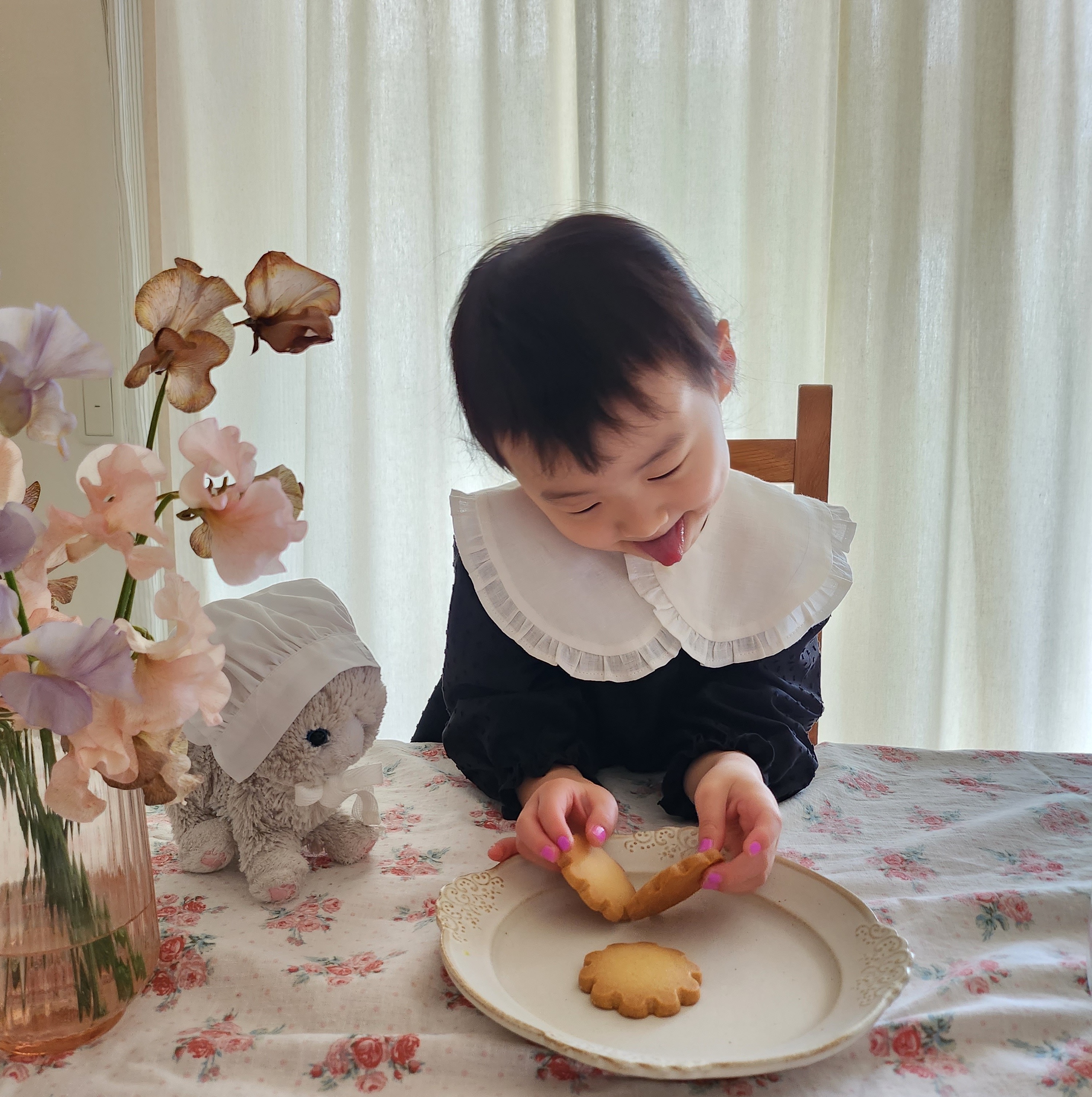 リネンの付け襟  大きいサイズ（～140cm）も選べるようになりました