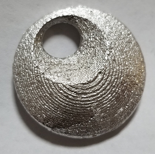 PLAモールドで138℃低融点合金鋳造（ペンダント用パーツ その1）