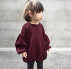 ママがほしい！キッズ　バルーンスリーブ　ニットトップ♡