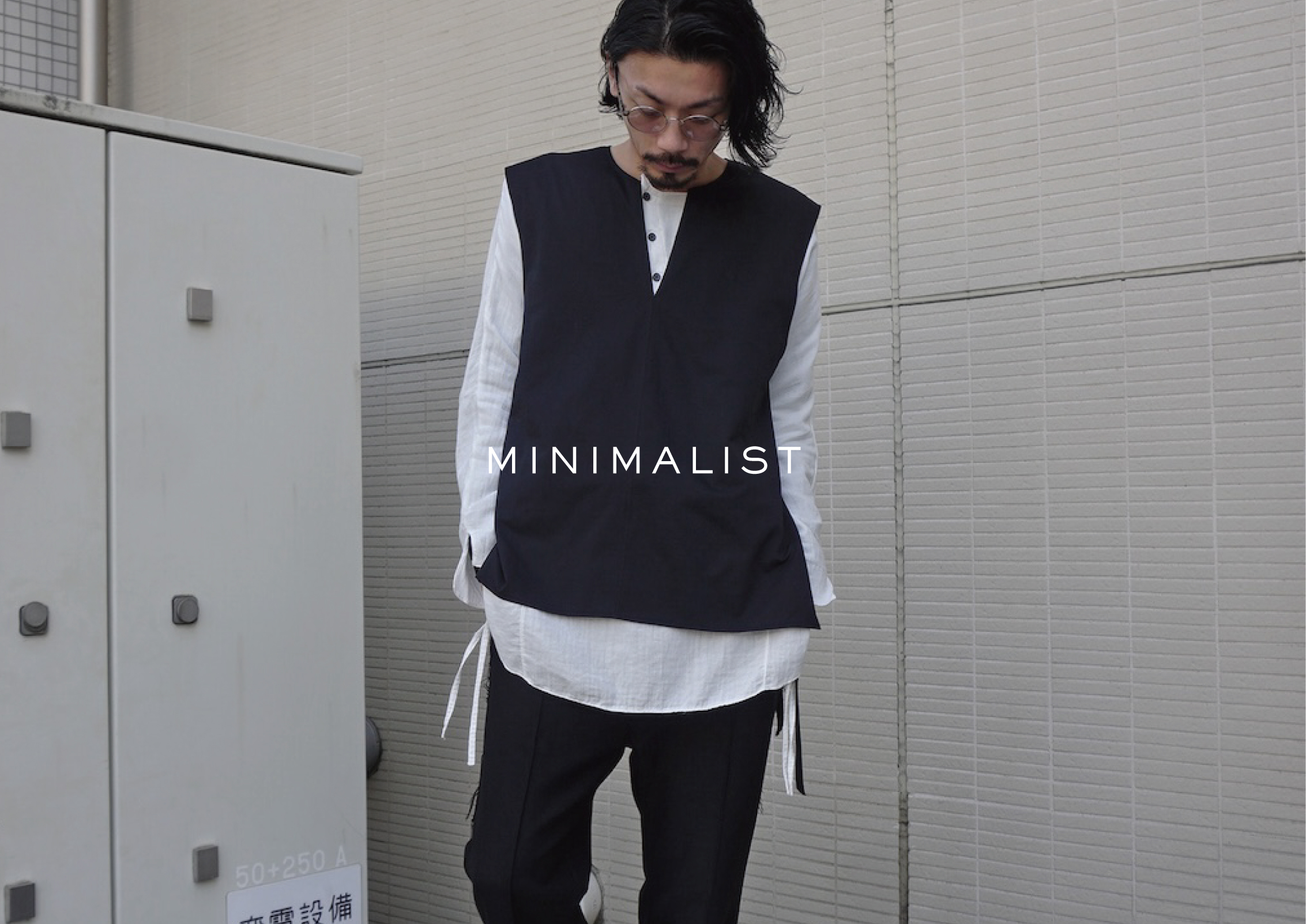 25SS PREORDER ADDITIONAL [LINEN MINIMAL SLIT VEST]