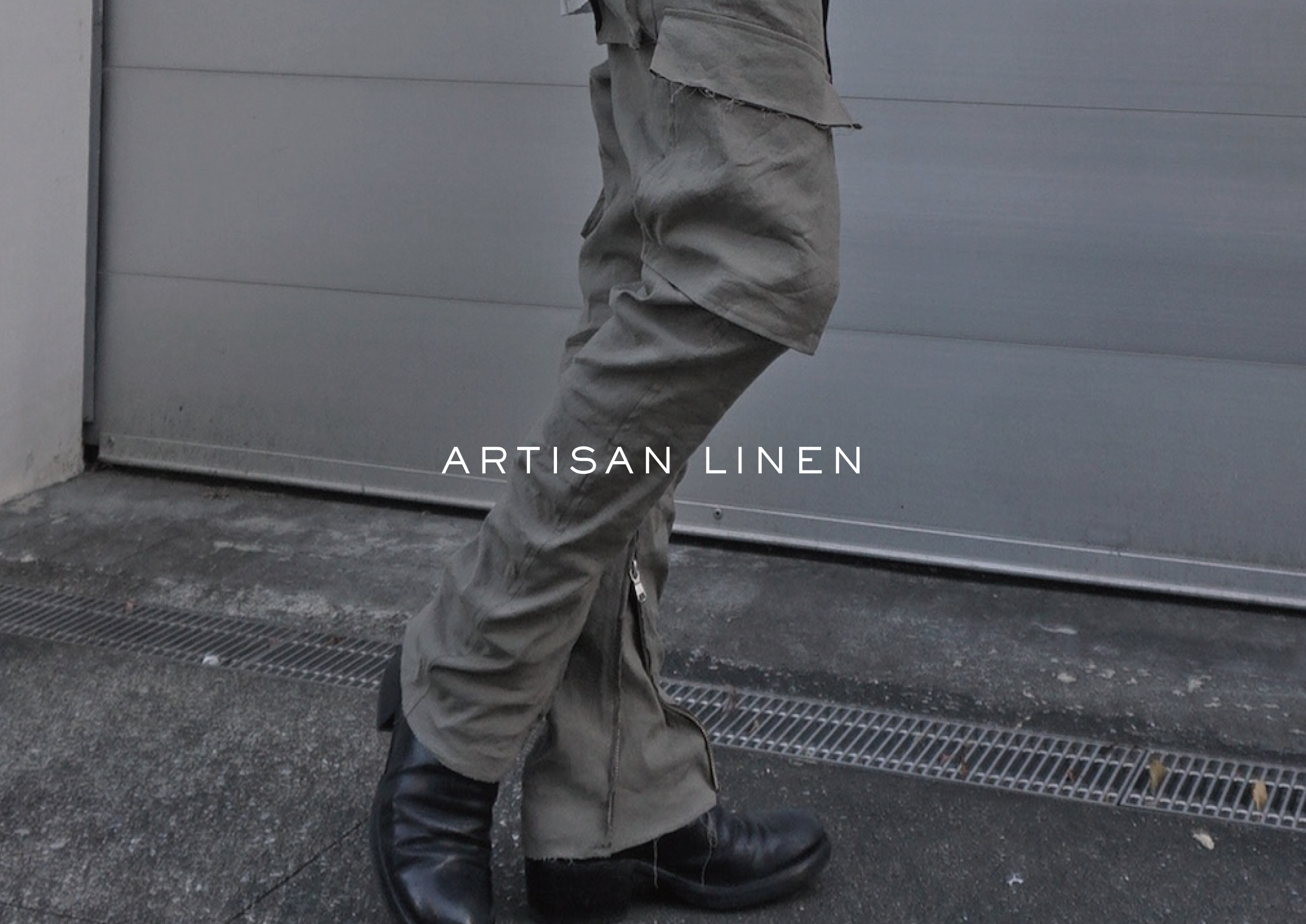 25SS PREORDER 2of6 [FLARED LINEN CARGO PANTS]