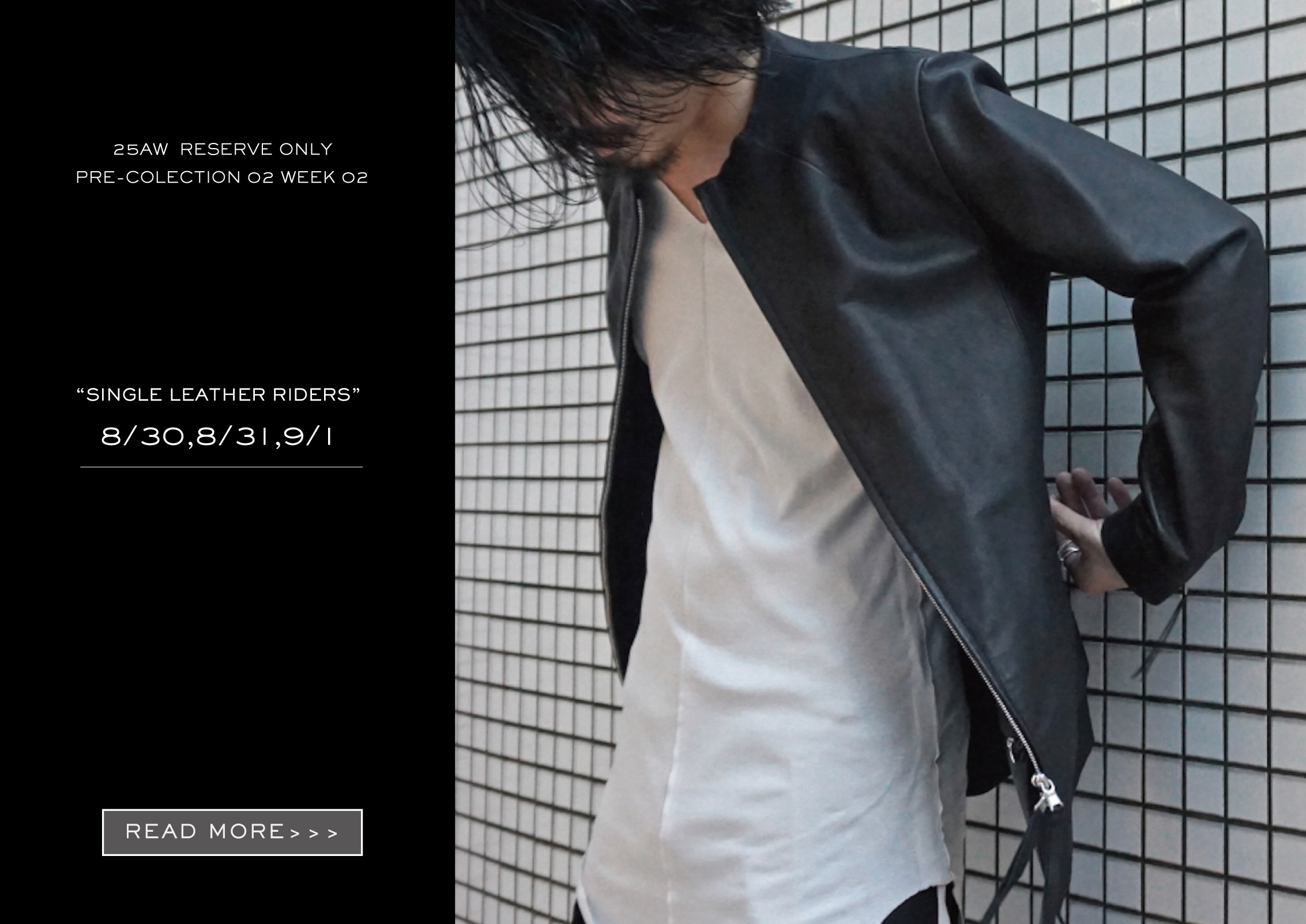 25AW PRE-2 ITEM_2 [SINGLE LEATHER RIDERS]