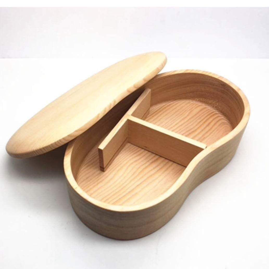 食中毒予防に‼　木をくりぬいたお弁当箱