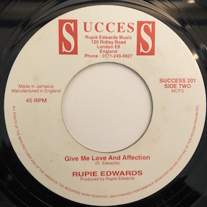 Rupie Edwards - Give Me Love And Affection（和訳/歌詞付）