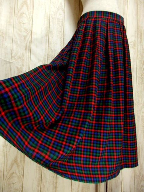 チェック柄 ヴィンテージスカート 秋冬 【入荷しました】