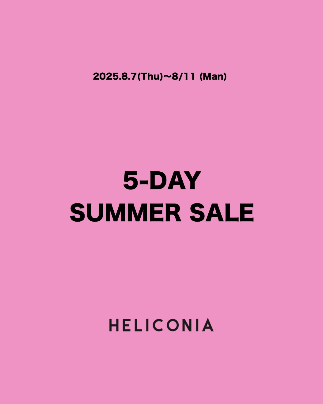 5-DAY SUMMER SALE