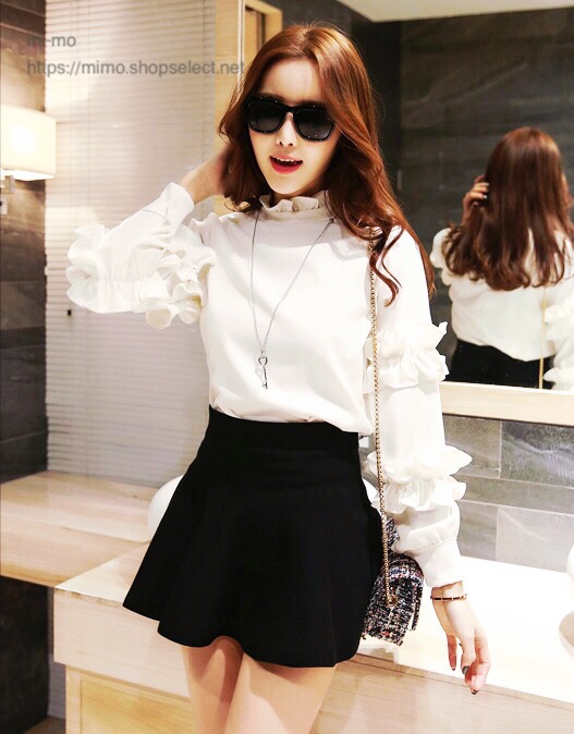 袖フリル　ブラウス　販売しました！