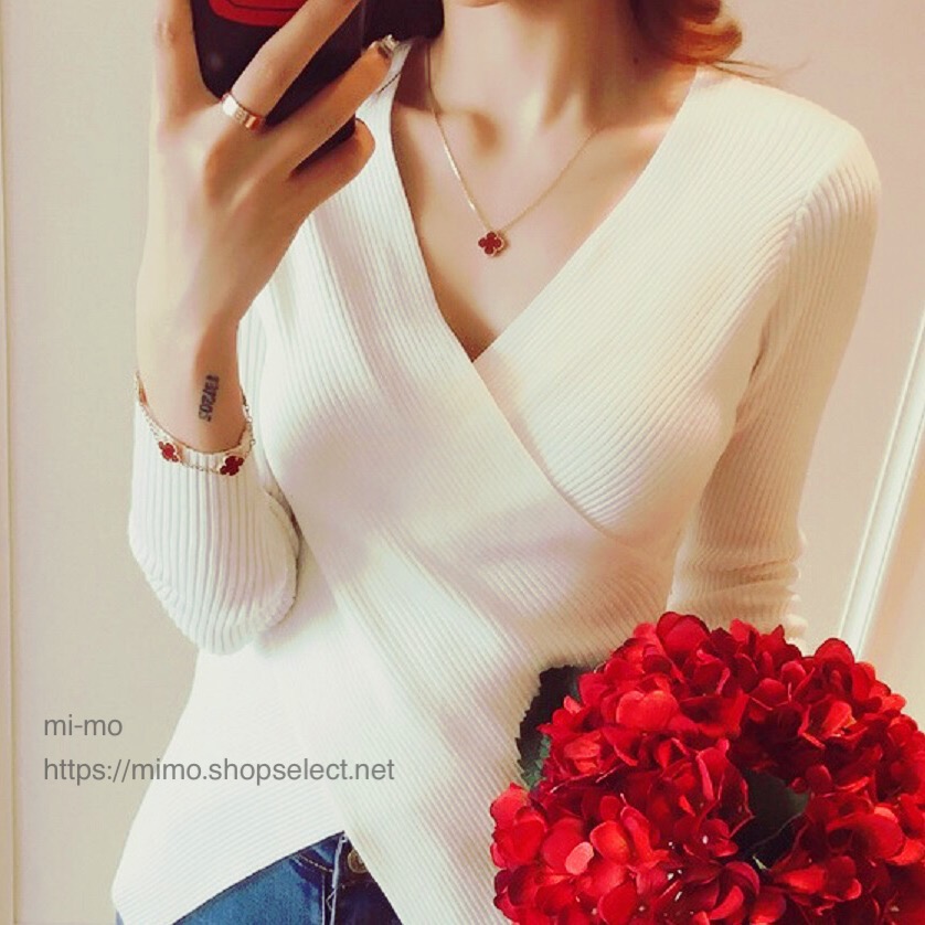 カシュクールニット　Vネック　販売開始しました！