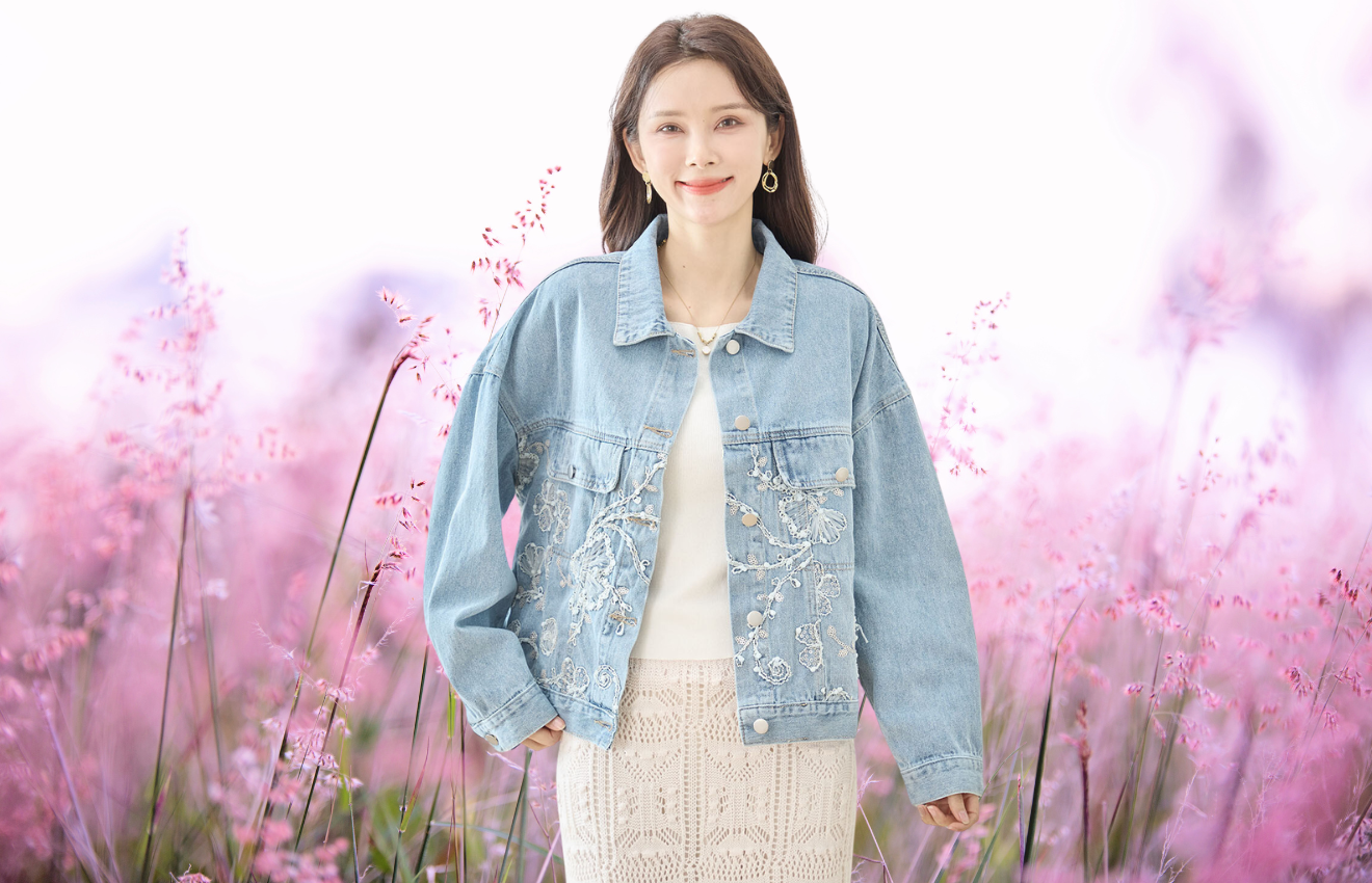 TRUBE フラワー刺繍デニムジャケット 【M~L】