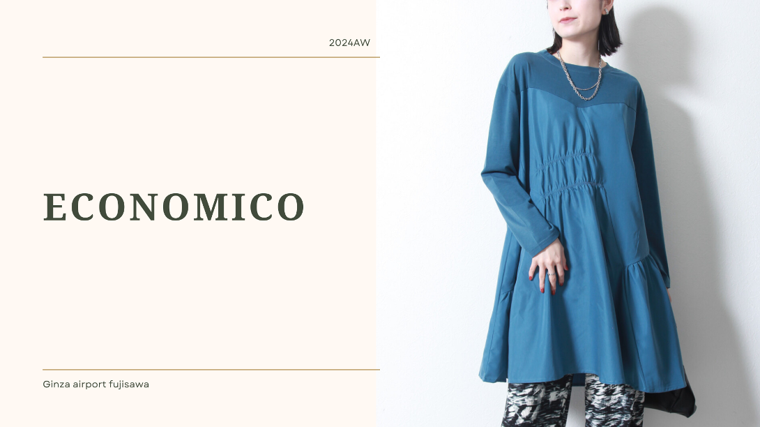 布帛×カット使いチュニック レディース 2024AW