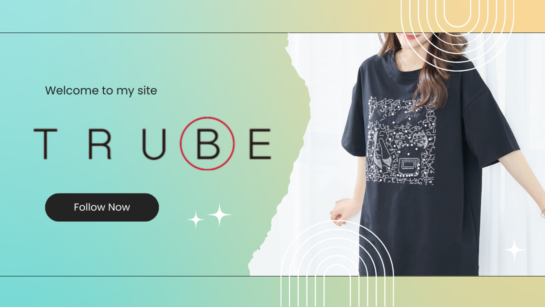 TRUBE リボン& シューズ パール ラインストーンデザインTシャツ ブラックのご紹介