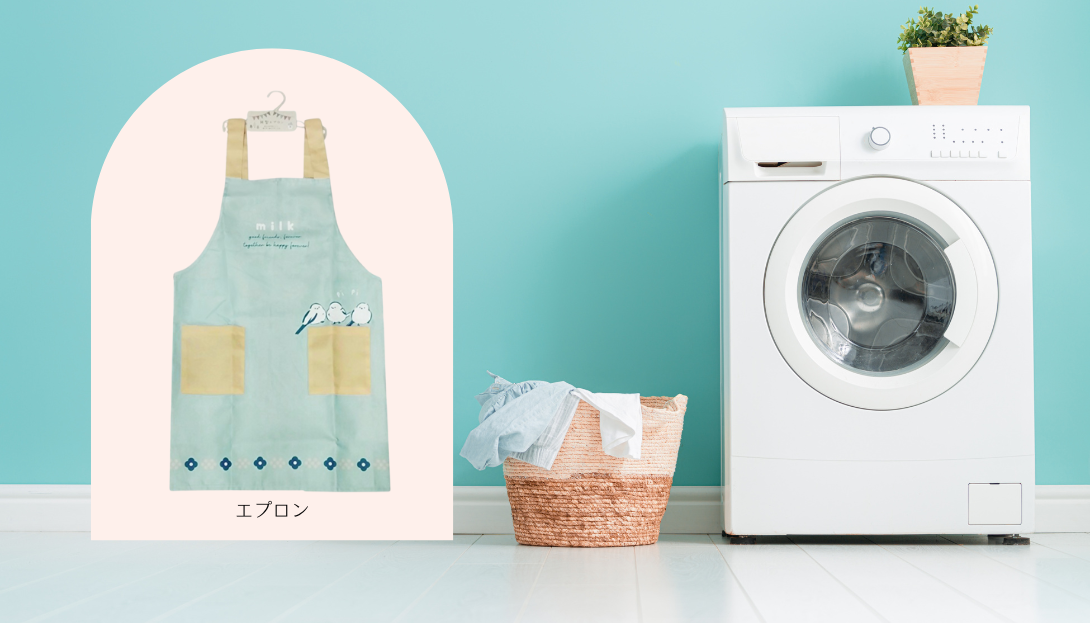 Mintinn ミントイン 50174 H型エプロンポケットからひょっこり 小鳥ののみるくちゃん