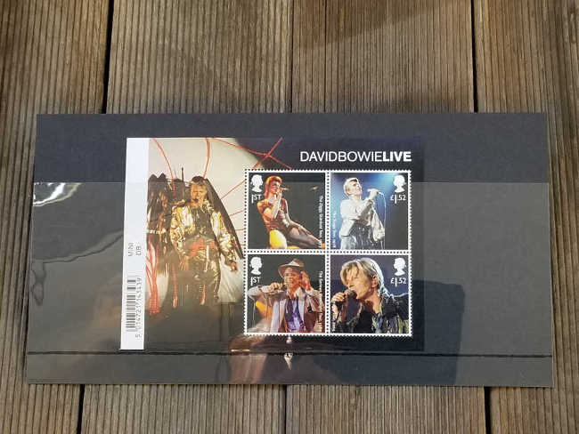 -David Bowie Live Stamp Sheet ライヴ切手セット - デヴィッド・ボウイ