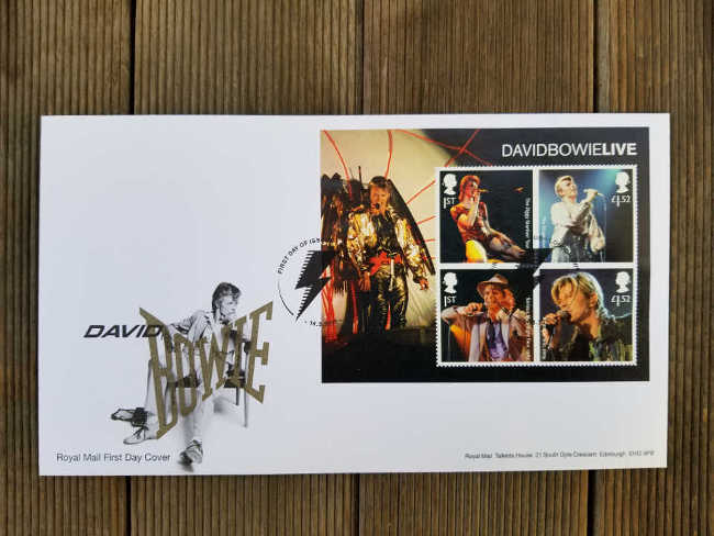 -David Bowie Stamp Sheet Souvenir - デヴィッド・ボウイ 