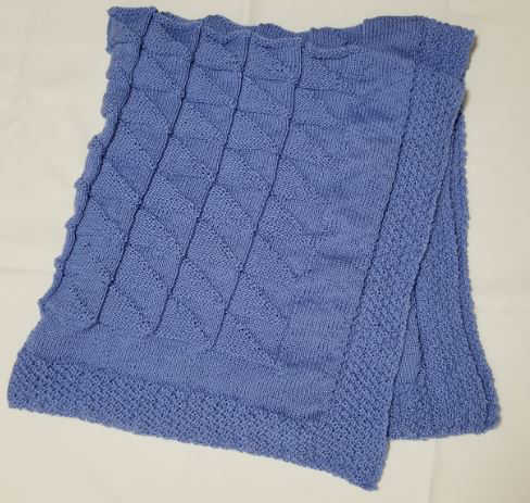 肌触りふんわり♪　ヒヤシンス ブルー ブランケット -hyacinth Blue Blanket-