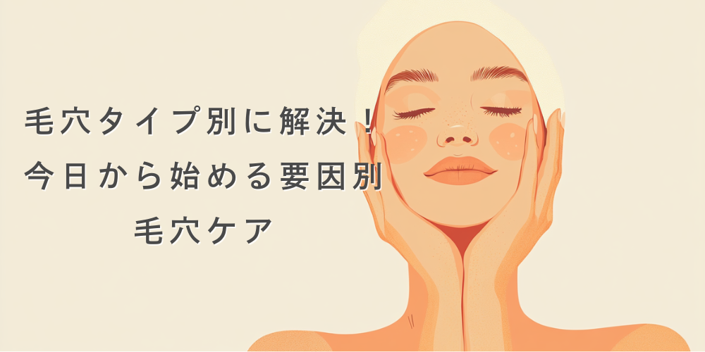 毛穴タイプ別【お手入れ編】－原因の次は実践！理想のなめらか肌を目指して－
