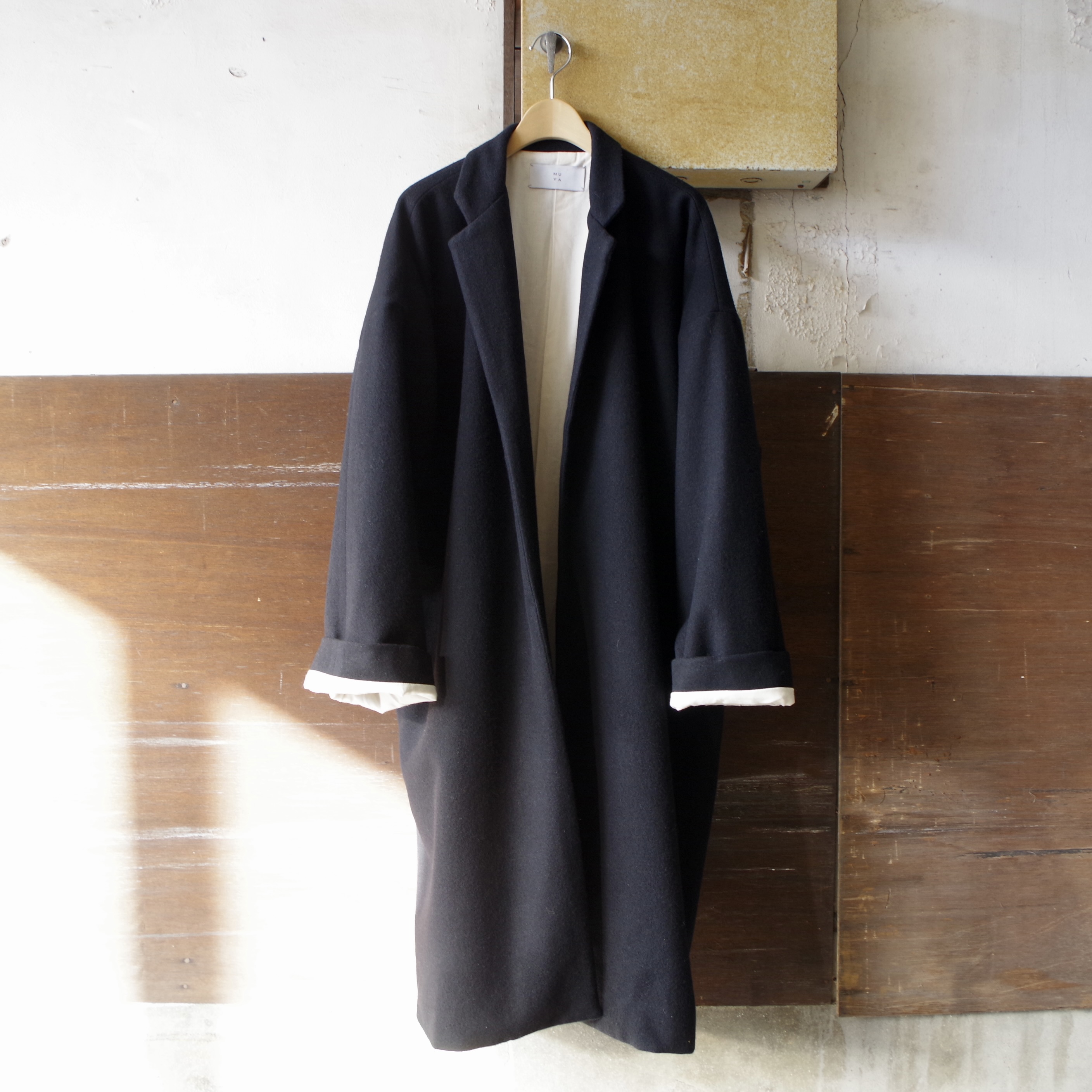 MUYA Livery coat tailored collar Wool "lining"