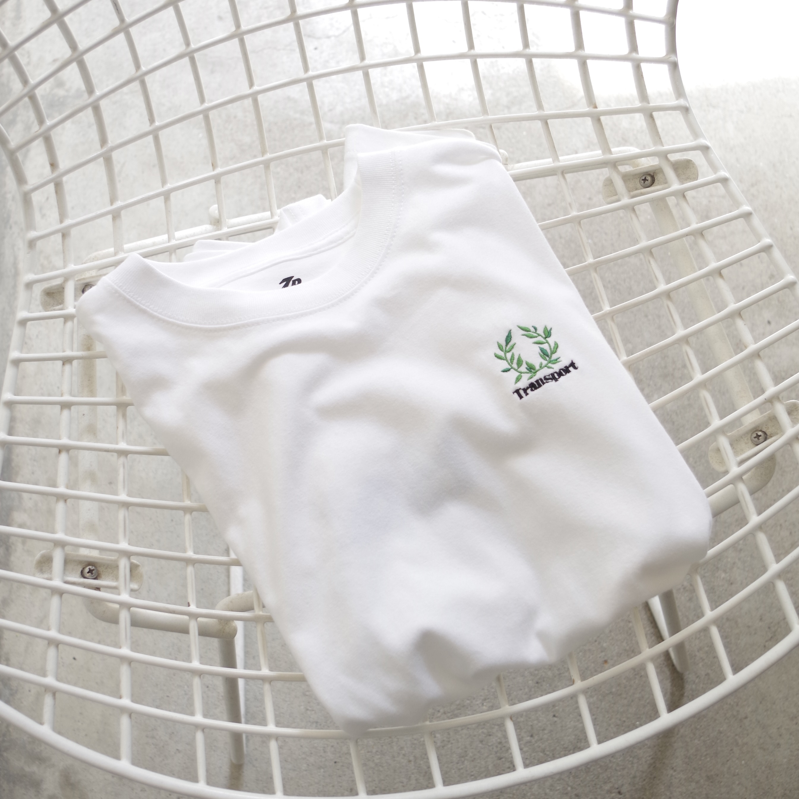 TRANSPORT  LAUREL EMBROIDERY T-SHIRT 1F Store 別注