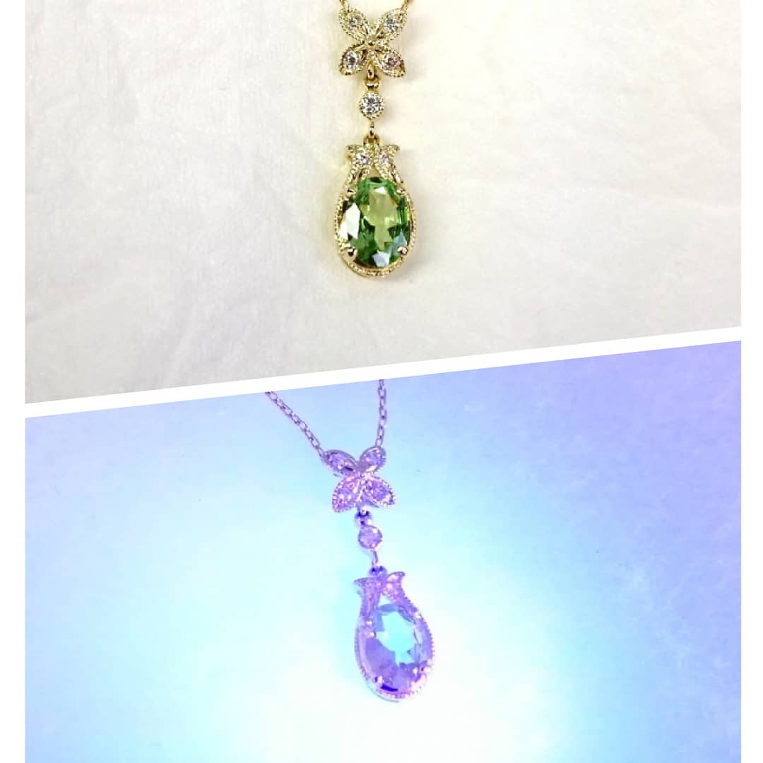 ミントガーネットペンダント