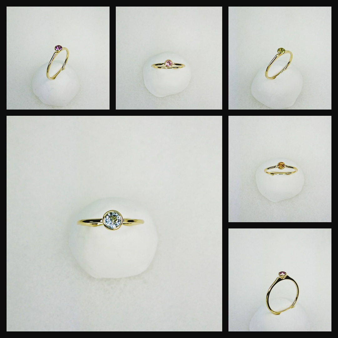 その他の色石リング。