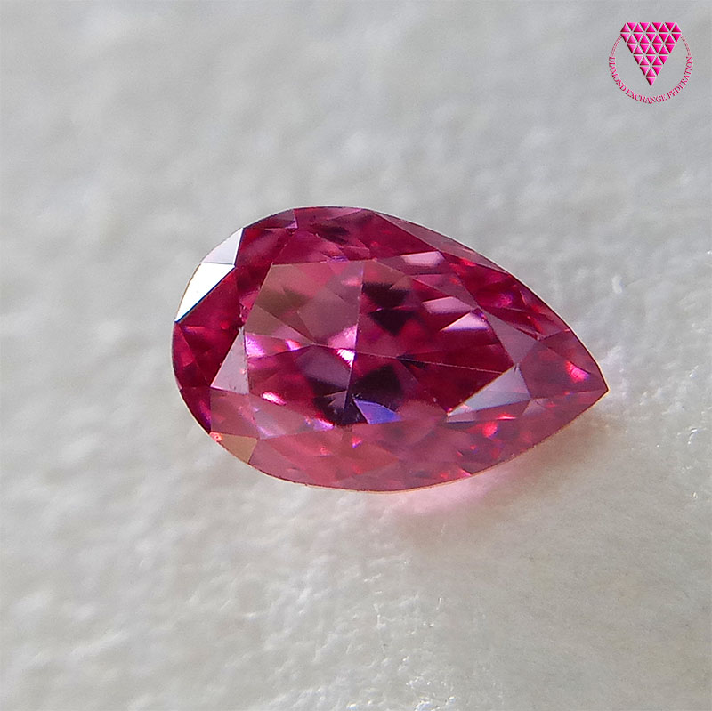 至極のダイヤモンド 0.174 ct Fancy Purplish Red