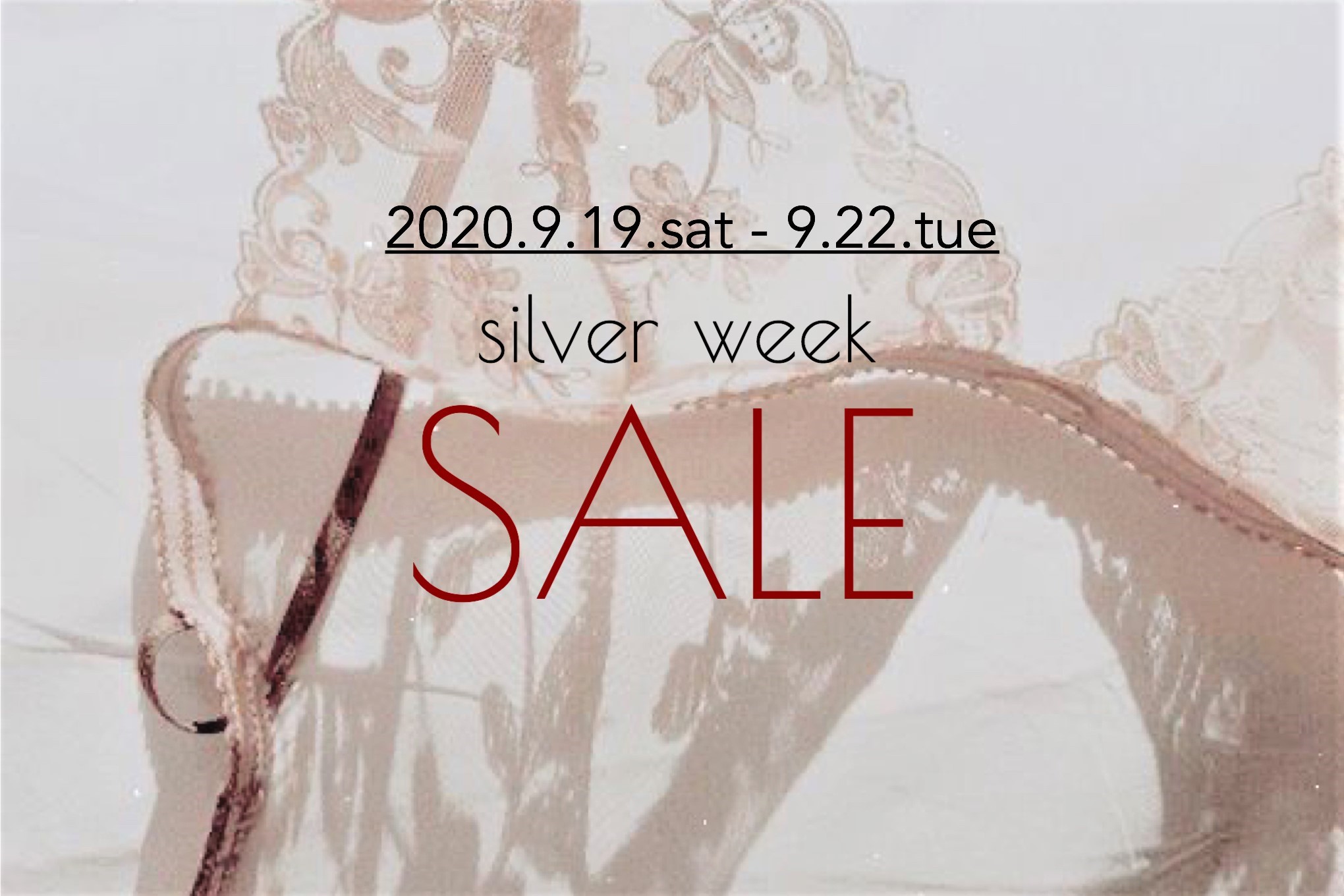 【お知らせ】SILVER WEEK SALE!!