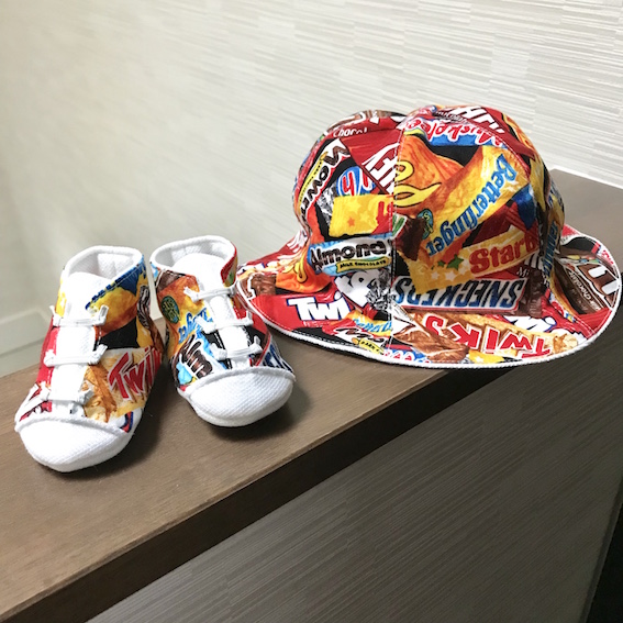 派手柄ベビーハット★靴とお揃いで更にお洒落に♪