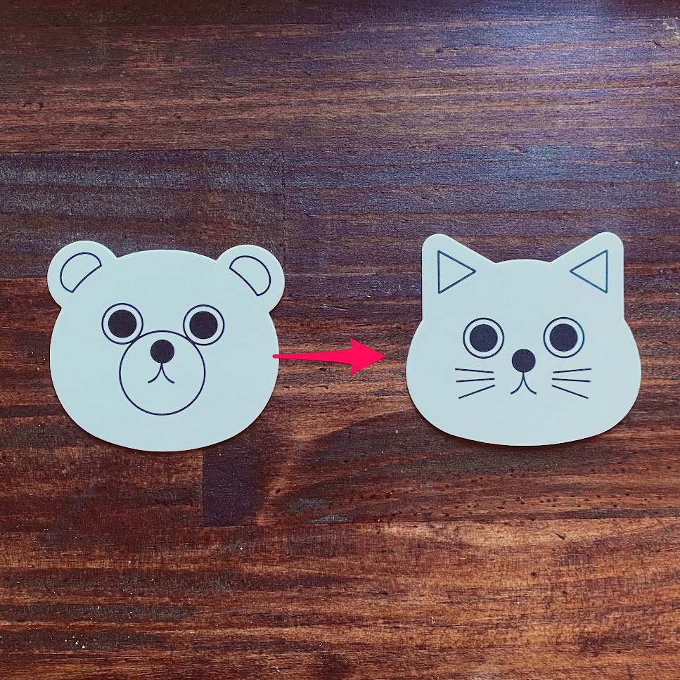 ノウト通販係のおまけが変わりました。（クマの吸い取り紙→ネコの吸い取り紙）