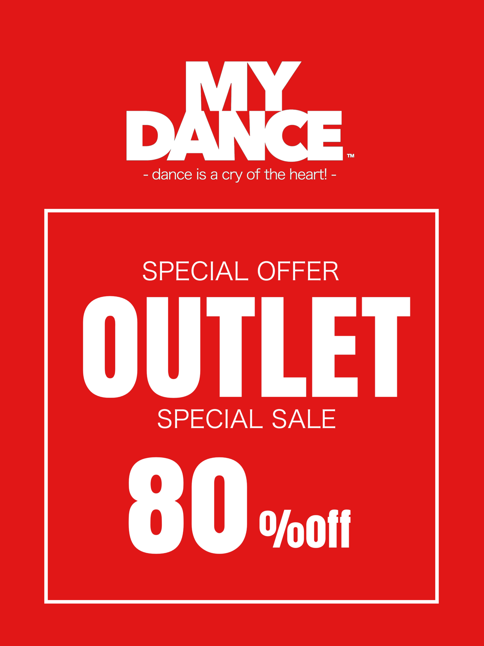 MYDANCE wear OUTLET start! 80%OFF 