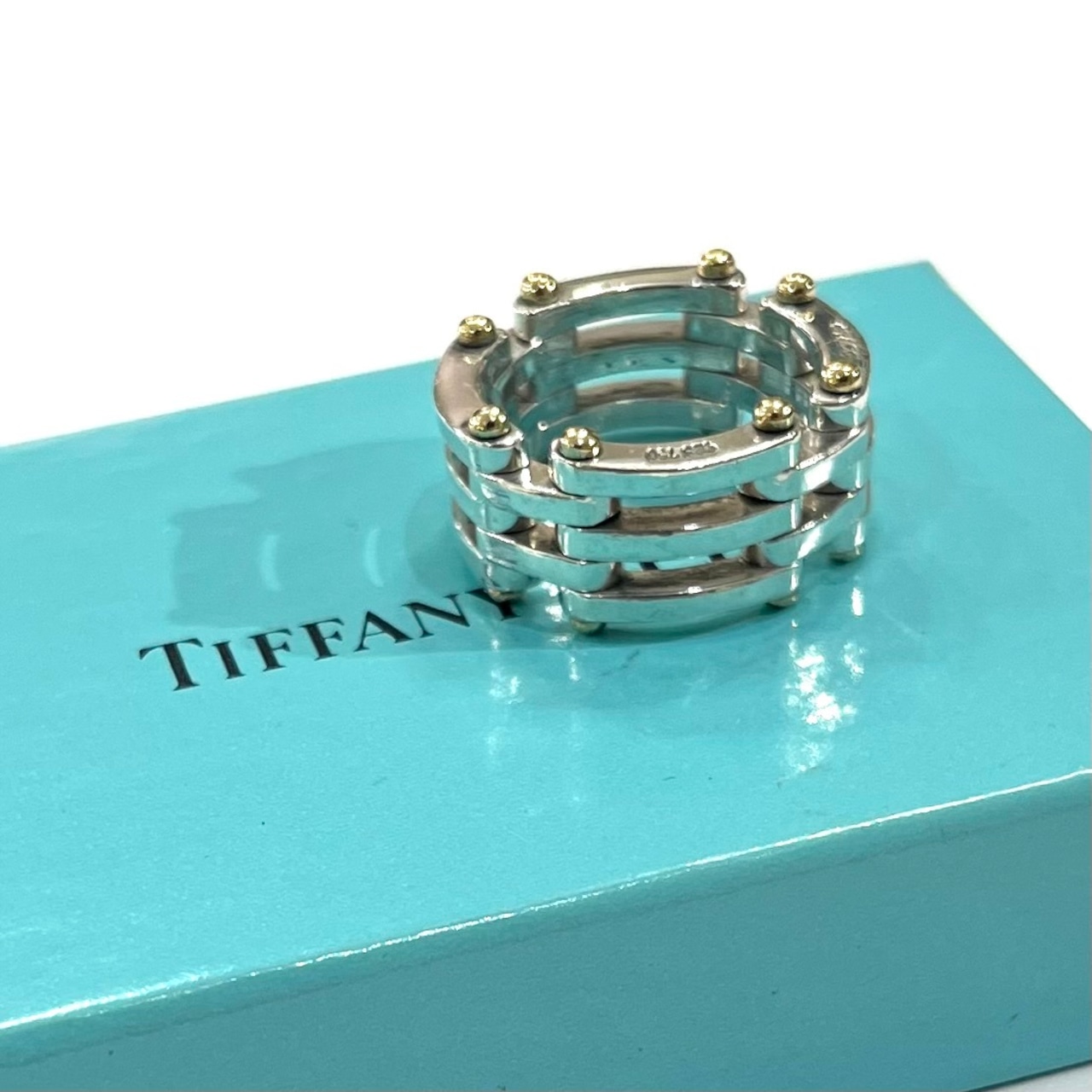 出会えたら運命。ヴィンテージTIFFANY コンビ「ゲートリング」 ひと目で印象に残る。