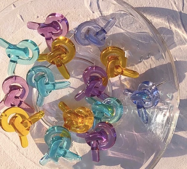 今の気分はクリアピアス💕