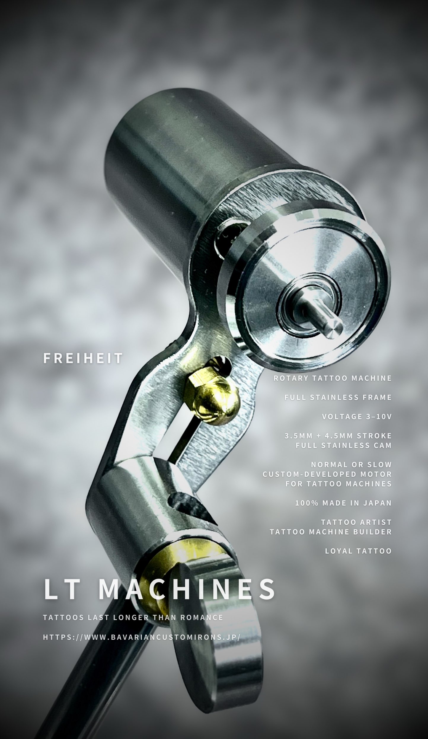 Japan Made Rotary Tattoo Machine | LT MACHINES