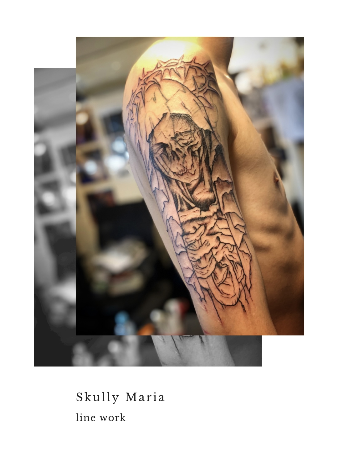 リアリスティックタトゥー 2 骸骨龍 東京渋谷タトゥースタジオ 刺青師 渋谷伊彫 Loyal Tattoo Tokyo ロイヤルタトゥースタジオ 渋谷伊彫 東京 アメ村大阪