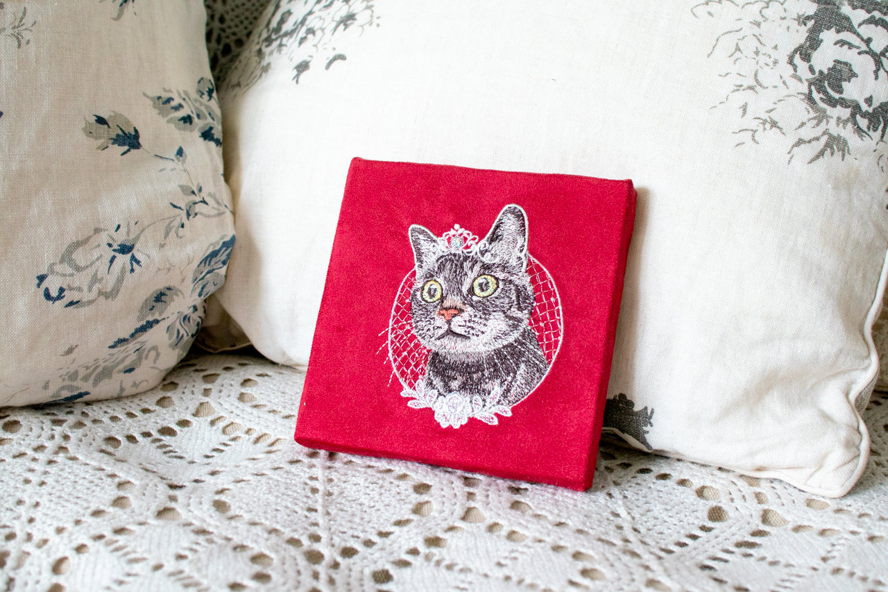 刺繍のモデル猫さん募集中💎