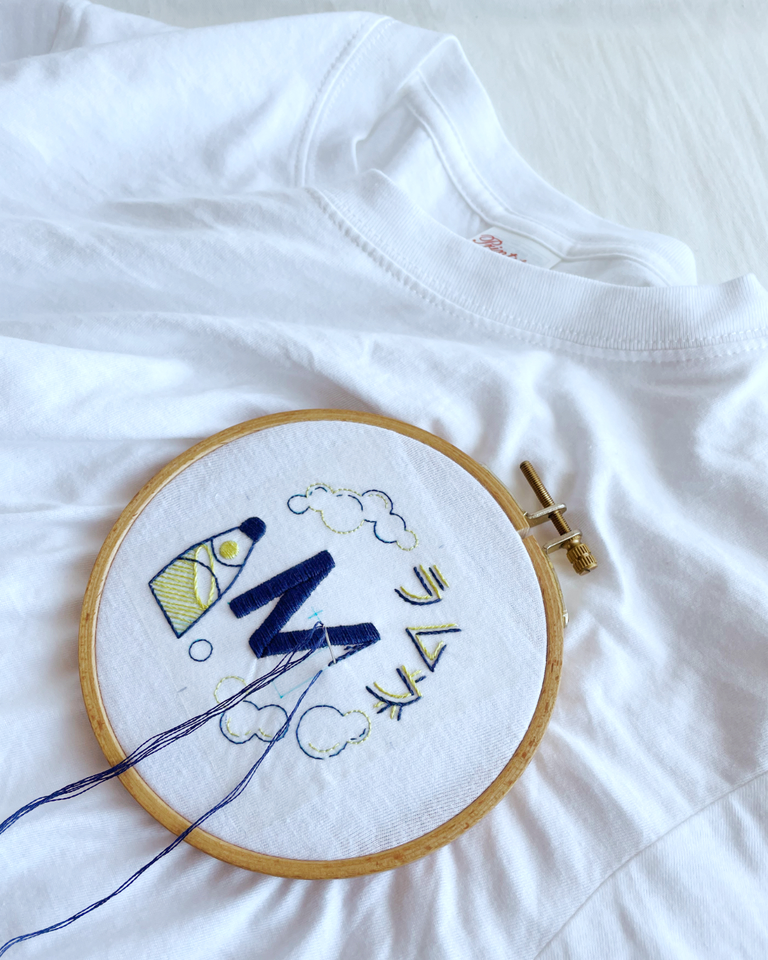 ［ 8/6 更新 ］アレンジ用の刺繍途中［ ショップブログ ］