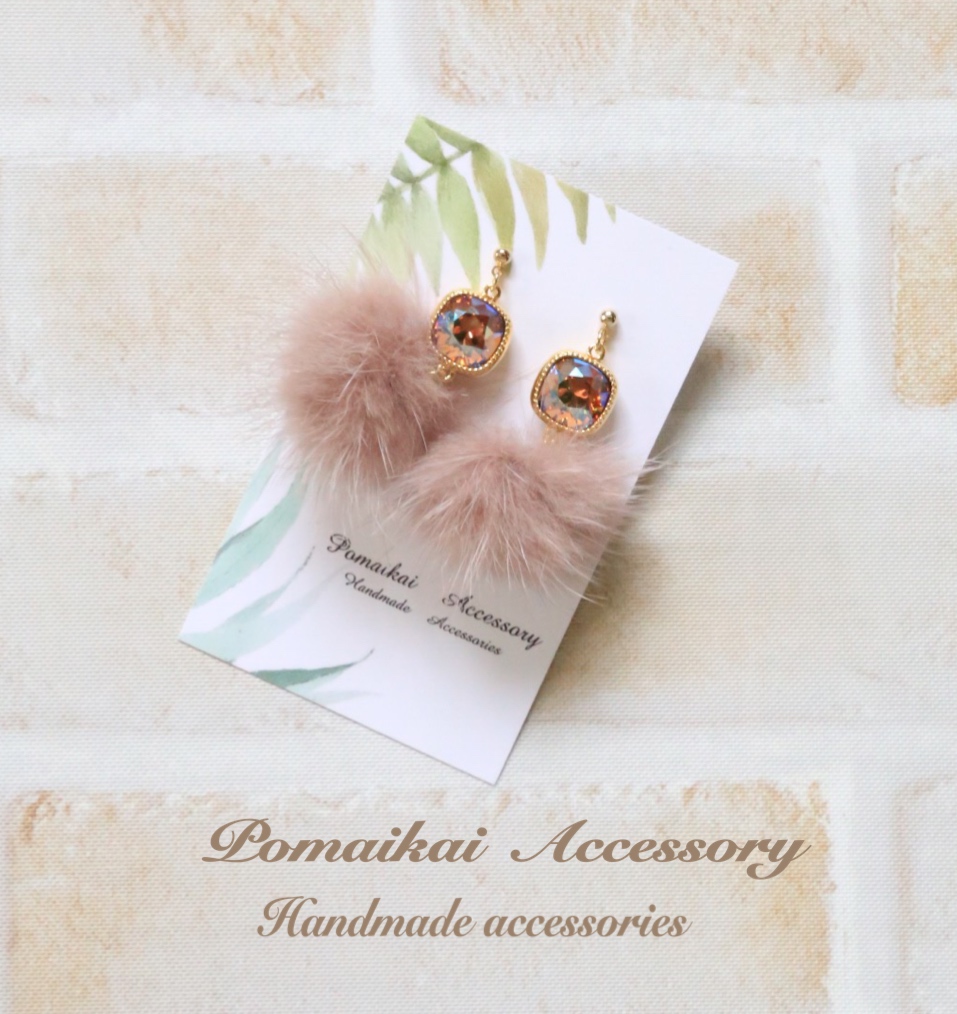 スワロフスキー✖️ファーピアス