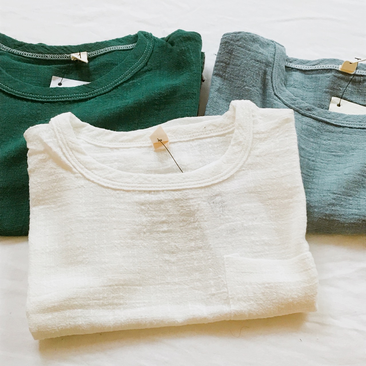 肌触りの優しいコットンTシャツ入荷しました！